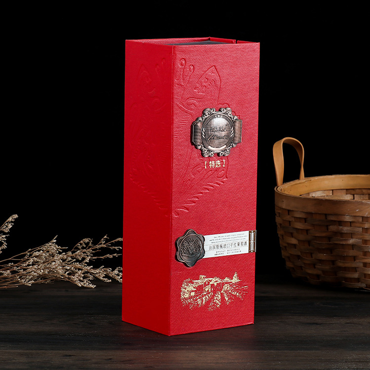 法国原瓶进口干红葡萄酒包装盒定制